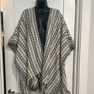 Striped Knit Poncho, by Mud, New without tags!